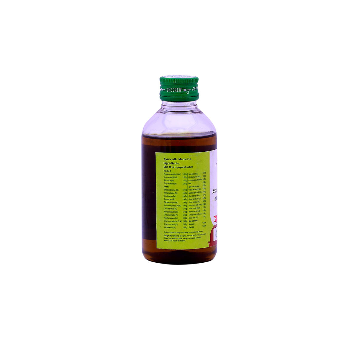Asaneladi Thailam (Vaidyaratnam) 200ml