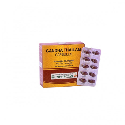 Gandha Thailam Soft Gel Capsule (Vaidyaratnam) 10Tab