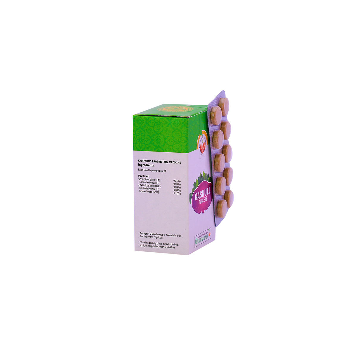 Gasnull Tablet (Vaidyaratnam) 10Tab