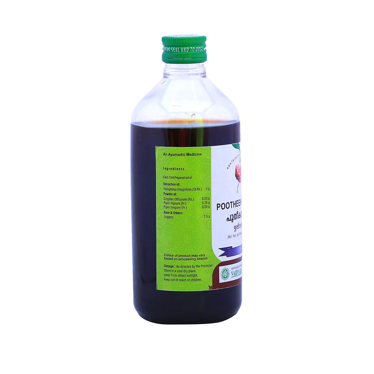 POOTHEEKASAVAM 450ML (VAIDYARATNAM OUSHADASALA)