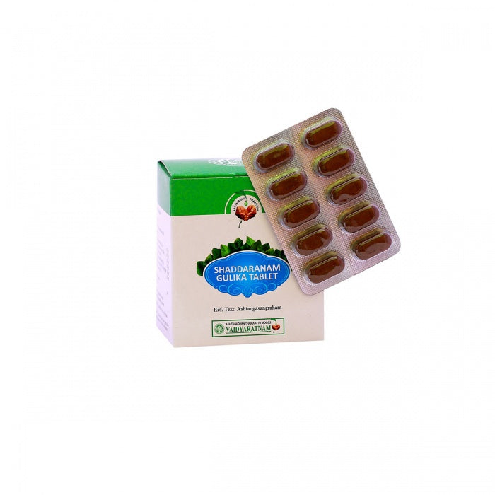 Shaddaranam Gulika Tablet (Vaidyaratnam) 10Tab