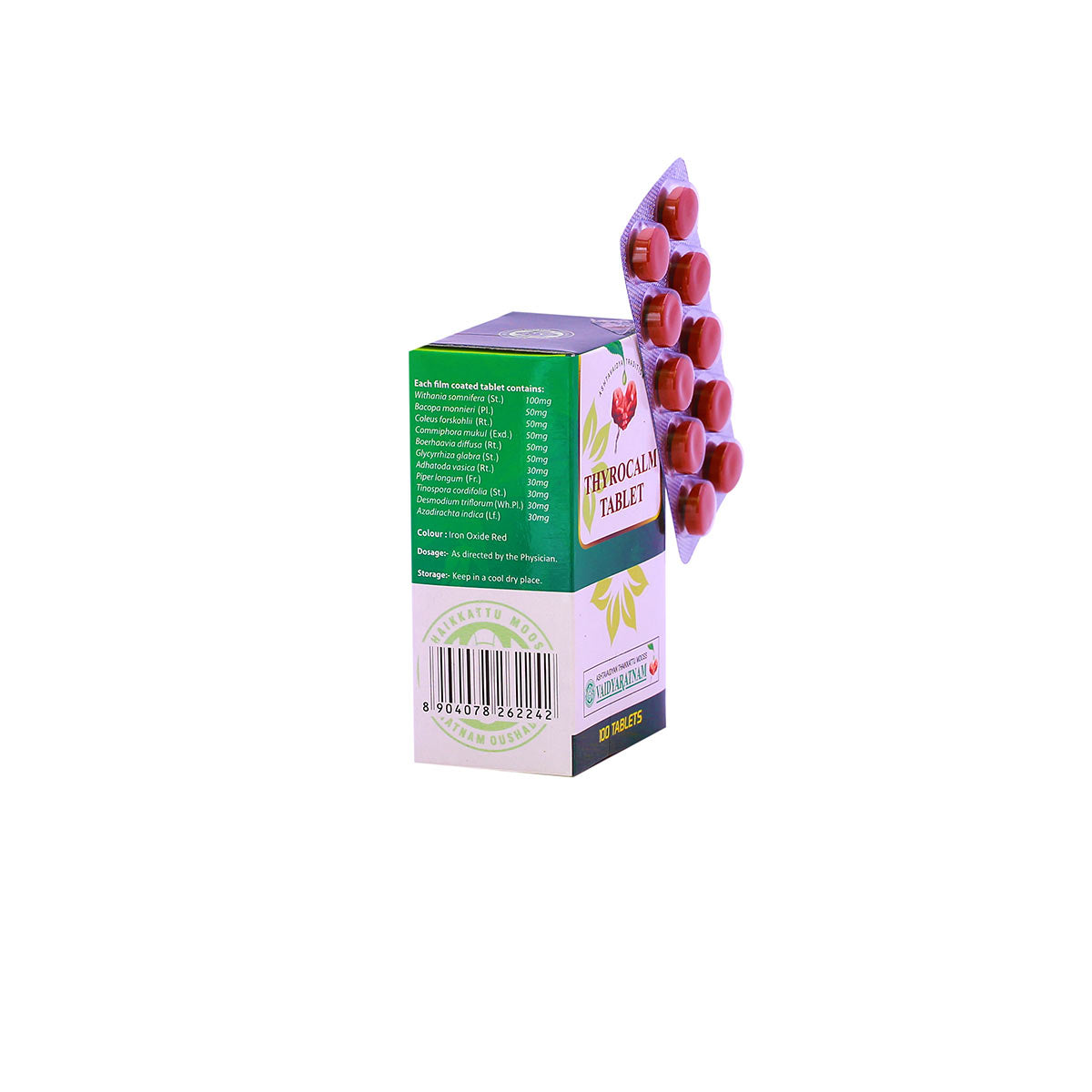 Thyrocalm Tablet (Vaidyaratnam) 10Tab