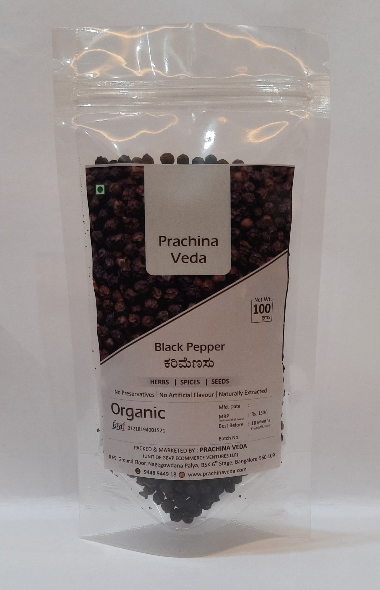 Black Pepper (Kari Menasu) 100g